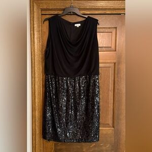 Calvin Klein Black Sequin Dress Size 22W